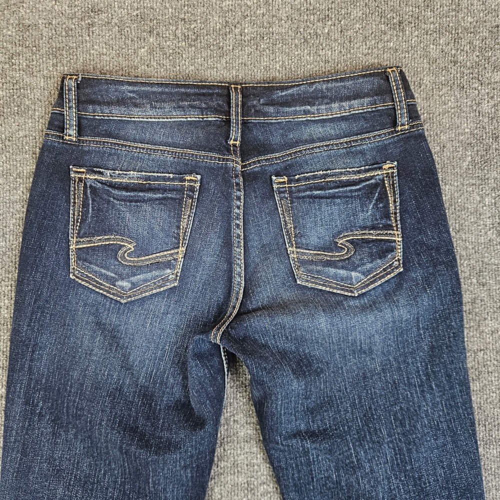 Silver Suki Skinny Jeans Womens 26 Mid Rise Denim Dark Wash Stretch Blue Casual - Picture 11 of 11